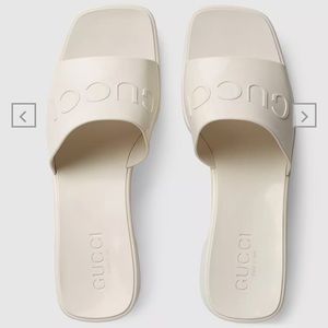 Gucci rubber slide sandals